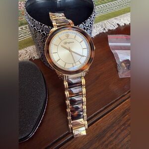 Brighton Carpenteria Gold & Faux Tortoise Shell Watch